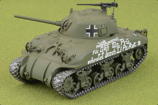 M4A1 Sherman Diecast Model, German Army I./PzRgt 5, Tunisia, 1943, Captured - SEP PRE-ORDER