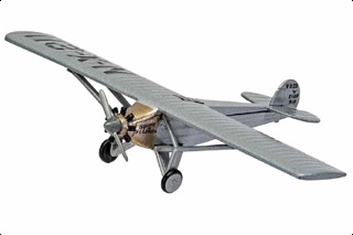NYP Monoplane Diecast Model, Spirit of St. Louis, Charles Lindbergh, May 20th