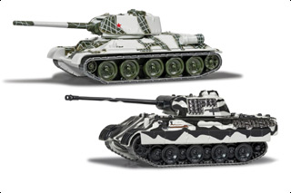 Diecast Model, World of Tanks, T-34 vs Panther 2-Piece Set - SEP PRE-ORDER
