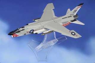 F-8E Crusader Diecast Model, USMC VMF(AW)-235 Death Angels, DB9, Da Nang AB