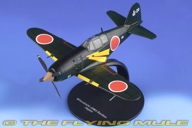 Model Airplane Die Cast Aircraft Mitsubishi j2m3 Raiden Japan 1/72 