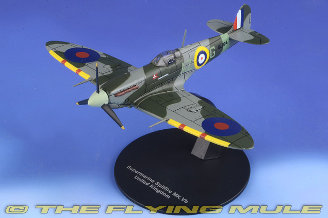 1/72 Diecast Plane UK Supermarine Spitfire Mk VB WWII Aircraft Royal Air Force 