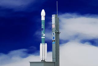 Delta II Rocket Diecast Model, USAF, GPS-IIR-16, Launch November 17th, 2006