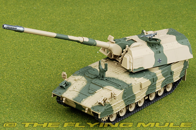 1/72 Diecast Tank German Pzh 2000 155mm Self-Propelled Howitzer Military Model 
