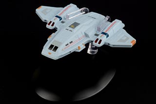 Aeroshuttle Diecast Model, Starfleet, STAR TREK: Voyager, w/Magazine