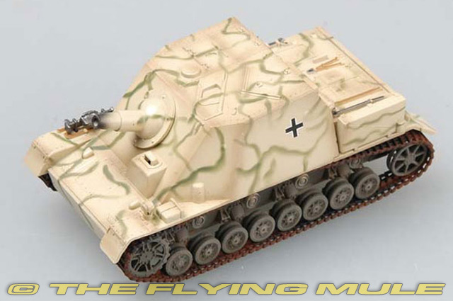 WW2 German Sturmpanzer Brummbar armoured gun Tank 1:72 finished Easy Model 