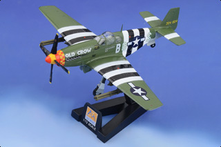 P-51B Mustang Display Model, USAAF 357th FG, 363rd FS, #43-24823 Old Crow, Bud