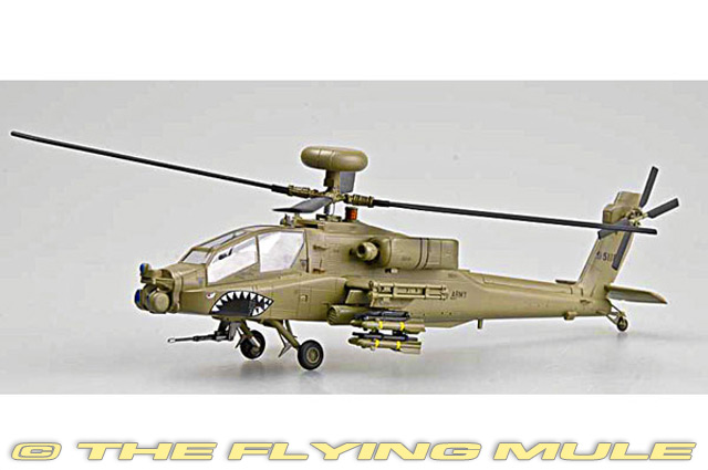 McDonnell Douglas AH-64A Apache Attack Helicopter Model Diecast 1/72 U.S 