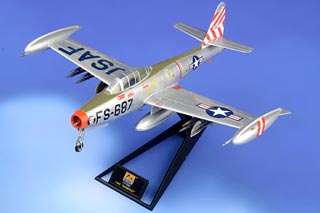 F-84E Thunderjet Display Model, USAF 49th FBW, 9th FBS, Sandy, Taegu, South