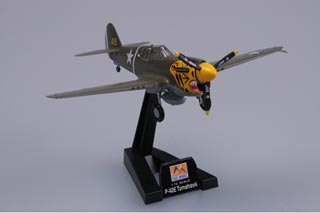 P-40E Warhawk Display Model, USAAF 343rd FG, 11th FS Aleutian Tigers, Aleutian