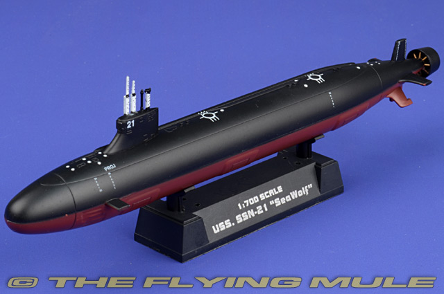 Easy Model 1/700 USS.SSN-21 SEAWOLF Submarine Plastic Model #37302 