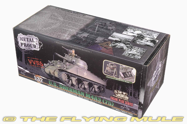 Forces of Valor 1:32 M4A3(75)W Sherman US Army 10th Tank Btn w/1