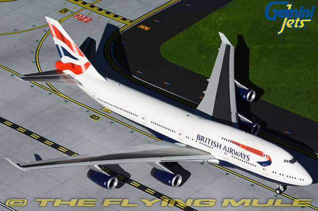GEMINI JETS BRITISH AIRWAYS BOEING 747-400 1:400 DIE-CAST GJBAW1792 IN STOCK