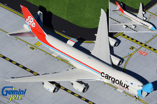 747-8F Diecast Model, Cargolux, LX-VCF Not without my mask, Interactive