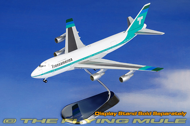 CLEARANCE Gemini Jets 1:400 Scale TransAmerica Boeing 747-200 GJTVA226 