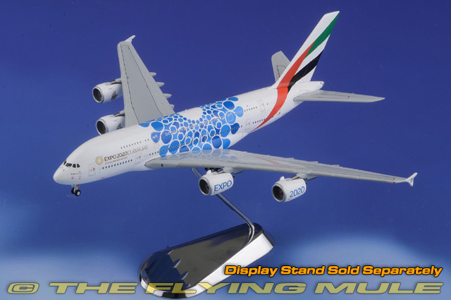 GJUAE1833 Gemini Jets 1:400 Emirates Airbus A380-800 A6-EOC "Expo 2020" 