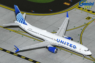 737 MAX 9 Diecast Model, United Airlines, N37555
