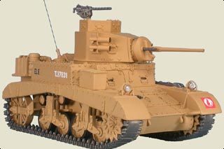 M3 Stuart Display Model, British Army 7th Armoured Div Desert Rats - AUG RE-STOCK