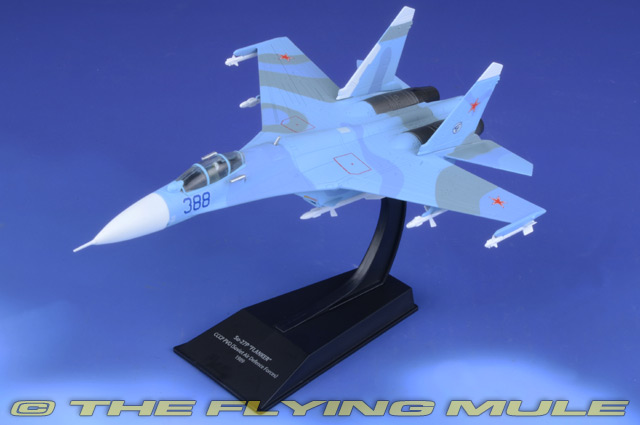 1:100 Die-cast Model Sukhoi Su-27P Flanker 4 Hachette Air Fighters 1989