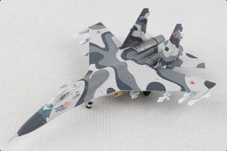 Su-27SKM Flanker-B Diecast Model, Sukhoi Design Bureau, Blue 305, Paris - Le