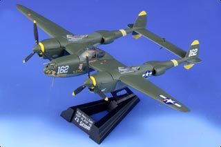 P-38J Lightning Diecast Model, USAAF 475th FG, 432nd FS, #44-23314 23 Skidoo