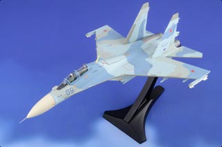 Su-30M2 Flanker-C Diecast Model, Russian Air Force 27th Mixed Aviation Div, Blue