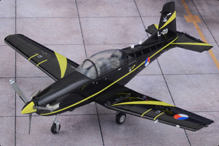 PC-7 Turbo Trainer Diecast Model, RNLAF 131st Sqn, L-09, Woensdrecht AB