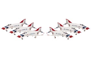 F-4E Phantom II Diecast Model, USAF Thunderbirds, 6-Piece Set
