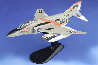 F-4J Phantom II Diecast Model, USN VF-114 Aardvarks, NH201, USS Kitty Hawk