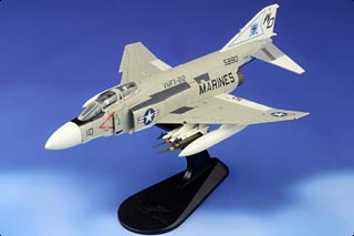 F-4J Phantom II Diecast Model, USMC VMFA-212 Lancers, WD10, 1970s