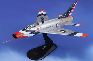 F-100D Super Sabre Diecast Model, USAF Skyblazers, 1960s