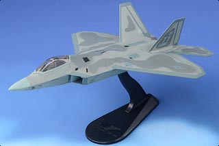 F-22A Raptor Diecast Model, USAF 325th FW, 95th FS Boneheads, #05-4086, RAF