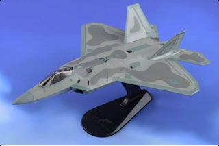 F-22A Raptor Diecast Model, USAF 15th WG, 19th FS Gamecocks, #03-4046, Hickam