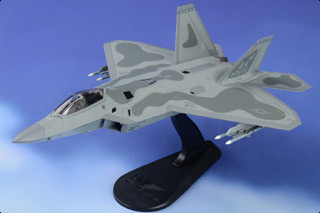 F-22A Raptor Diecast Model, USAF 3rd OG, 525th FS Bulldogs, #06-4115