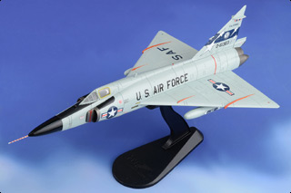 F-102A Delta Dagger Diecast Model, USAF 163rd FIG, 196th FIS CA ANG, #56-1363