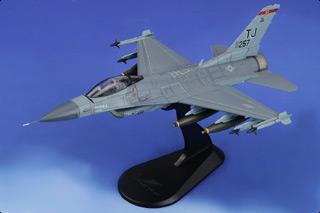 F-16C Fighting Falcon Diecast Model, USAF 614th TFS Lucky Devils, #87-0257, Doha AB
