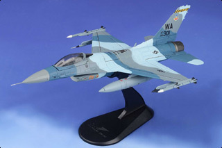 F-16C Fighting Falcon Diecast Model, USAF 57th WG, 64th AGRS, #84-1301 Red 01 / Blue - MAY PRE-ORDER