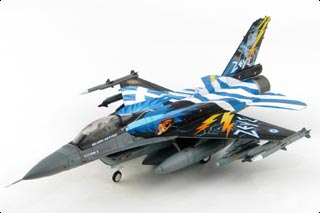 F-16C Fighting Falcon Diecast Model, HAF 340 Mira Fox, #99-1523 Zeus III, Souda AB