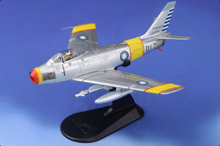 F-86F Sabre Diecast Model, ROCAF 5th FG, 26th FS, #52-2581, Sun Siwen - MAY PRE-ORDER