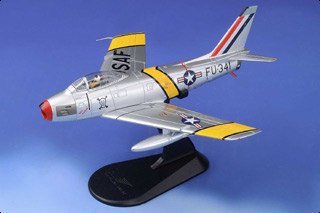 F-86F Sabre Diecast Model, USAF 18th FBG, 67th FBS, MiG Poison, James - MAY PRE-ORDER