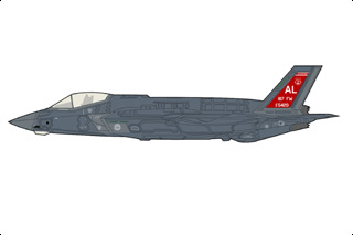F-35A Lightning II Diecast Model, USAF 187th FW, 100th FS AL ANG, #18-5420 - DEC PRE-ORDER