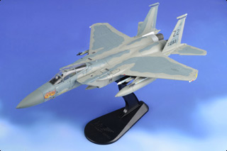 F-15C Eagle Diecast Model, USAF 18th WG, 44th FS Vampire Bats, #85-0093