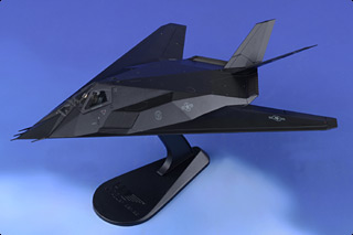 F-117A Nighthawk Diecast Model, USAF 49th FW, 9th FS Flying Knights, #86-0839