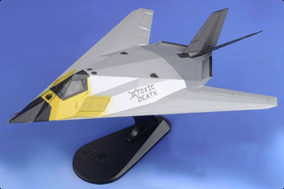 F-117A Nighthawk Diecast Model, USAF 412th TW, 410th FTS, #80-10781 Toxic Death - MAY PRE-ORDER