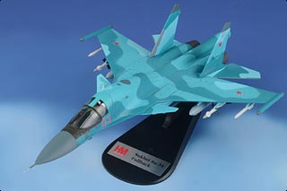 Su-34 Fullback Diecast Model, Russian Air Force, Red 03, Bassel Al-Assad