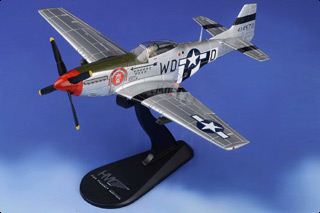 P-51D Mustang Diecast Model, USAAF 4th FG, 335th FS, #44-14570 Thunder Bird - JUN PRE-ORDER