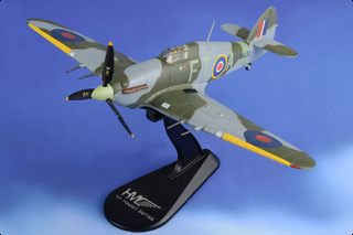 Hurricane Mk II Diecast Model, RAF No.43 Sqn, BN230, Daniel Du Vivier, Dieppe