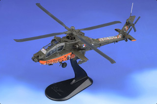 AH-64D Longbow Apache Diecast Model, RNLAF Apache Solo Display, Gilze-Rijen AB