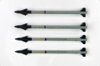 Diecast Model, 4-Piece AIM-9X Sidewinder Missile Set