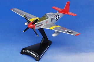 P-51D Mustang Diecast Model, USAAF 332nd FG, 100th FS Tuskegee Airmen